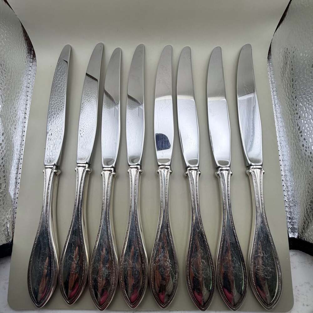 8 Oneida Arbor American Harmony Stainless Steel Dinner Knives